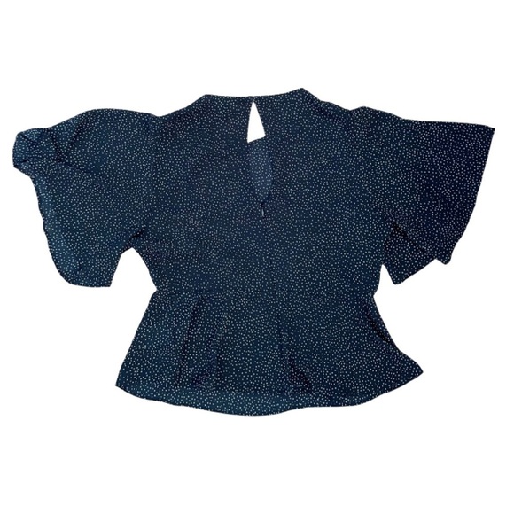 Express Polka Dot Sheer Blouse - Picture 3 of 3